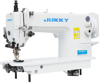 Jukky 0303 Machine à coudre industrielle à surjet en métal perruque papillon complète pour vêtements chaussures en cuir usage domestique moteur de verrouillage de table