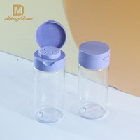 Contenants pour poudre pour bébé en plastique PET avec bouchon à vis, forme ronde, imprimés à l'écran, bouteilles de stockage de poudre de talc