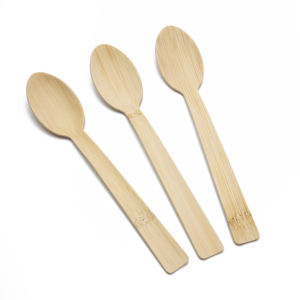 طقم أدوات مائدة ياباني بسيط من الخيزران للاستخدام مرة واحدة يشمل سكين وشوكة وملعقة لخدمة الوجبات الجاهزة الراقية - Product Image 1