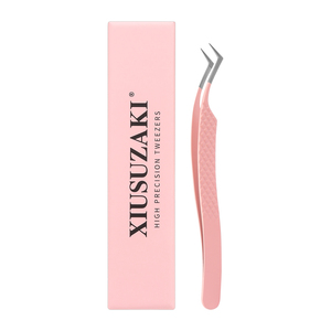 Penjepit Bulu Mata XIUSUZAKI Custom Fiber Tip, Penjepit Bulu Mata Volume, Penjepit Bulu Mata Teknisi 90 Derajat untuk Ekstensi Bulu Mata - Product Image 3