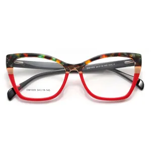 Prescription Spring Hinge Glasses Quality Color Mazzuchelli Cat Eye Acetate Eyewear 54-19-145