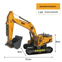 Camion de chantier jouet pour enfants, modèle d'ingénierie en métal moulé sous pression, mélangeur à béton à friction, vente en gros
