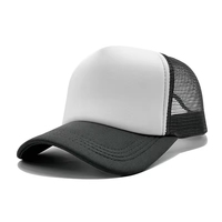 Gorra de béisbol de fábrica, tipo camionero, con frente de espuma y parte trasera de malla, cierre snapback, sublimación personalizada, gorras casuales de verano para hombre, al por mayor.