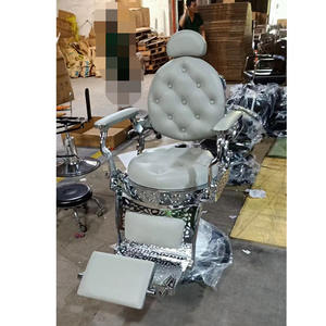 Silla de peluquero <span class=keywords><strong>Minerva</strong></span> para hombres mayores, bomba hidráulica reclinable, cuero sintético para barbería y taller - Product Image 4