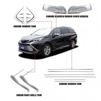 Vente en gros TXR Injection Chrome Calandre Garniture Qualité Décorée Accessoires Auto pour Toyota Sienna 2021-