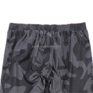 Set Impermeabile per Adulti, <span class=keywords><strong>Giacca</strong></span> <span class=keywords><strong>e</strong></span> Pantaloni Antipioggia Riflettenti per Emergenze <span class=keywords><strong>e</strong></span> Attività all'Aperto, Nero, Due Pezzi - Product Image 5