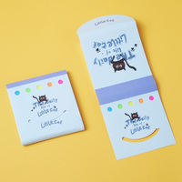 Blocs-notes adhésifs personnalisés créatifs, mémos mignons en gros, réutilisables, avec emballage en papier, pour livraison, publicité et promotion