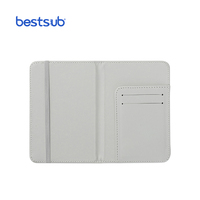BestSub Personnalisé Sublimation Passeport Couverture Blanks avec Multi-Card Holder Nouveauté Cadeaux En Gros