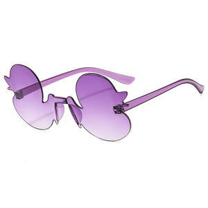 Новое поступление мультяшная маленькая утка бескаркасные цветные очки для вечеринок тонированные солнцезащитные очки для вечеринки аксессуары для костюма Bachlor - Product Image 5