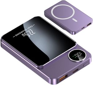 Banco de Energía de 10000mAh y 20W con Carga Ultra Rápida, Magnético, Inalámbrico, con Pantalla LED - Product Image 1