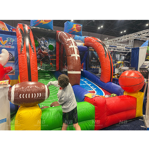 Juego de Baloncesto Inflable 2 en 1 NB, Eventos Deportivos en Equipo, Juegos Inflables para Niños y Adultos, Juegos Deportivos Inflables de Tiro - Product Image 1