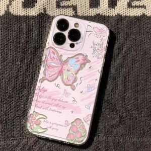 Bướm Thạch Điện Thoại Trong Suốt Trường Hợp Đối Với <span class=keywords><strong>iPhone</strong></span> 15 14 13 12 11 Cộng Với Pro Max Mềm TPU Sốc Bằng Chứng Điện Thoại Trường Hợp - Product Image 5