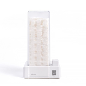 Distributeur automatique de tampons de coton carrés en acrylique, boîte de rangement anti-poussière pour salon de manucure et soins des ongles - Product Image 3