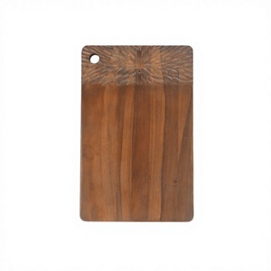 Tabla de Cortar Rectangular de Madera de Teca de 1.5 cm de Grosor, Duradera y Apta para Lavavajillas, para Rebanar y Servir - Product Image 1
