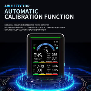 10 in 1 yıl değerinde bilgisayar ithalat hava kalitesi monitörü PM2.5 PM10 CO2 AQI TVOC ölçer - Product Image 4