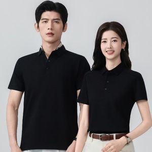 Polo de Manga Corta para Hombre, de Algodón Piqué, Transpirable, con Cuello, Corte Ajustado, para Verano - Product Image 1