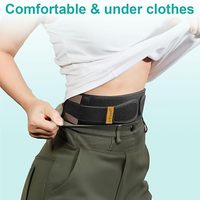 Ceinture lombaire en néoprène pour le mal de dos, la sciatique, la scoliose et les hernies discales - Protection respirante réglable avec fermeture auto-agrippante