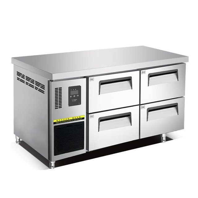 1.5m Four Drawers Multi-Drawer Freezer with Independent Temp Control, Frost-Free Air-Cooled System