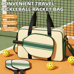 Sac de sport multifonctionnel et tendance pour raquettes de pickleball et de badminton, avec compartiment sec/humide amovible et design détachable - Product Image 3