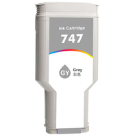 TINTA Dari AS 300ml Hp747 Kartrid Tinta Pigmen Kompatibel untuk Printer Inkjet Designjet Z9+ Isi Ulang Laris Terjual