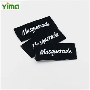 2024 China Small Batch OEM Sew On Best Woven Label Custom Woven T Shirt labels For T Shirt