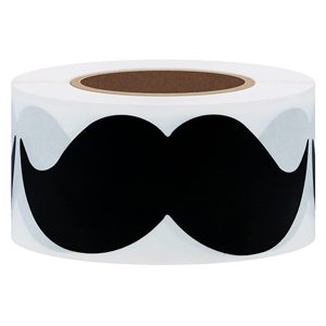 Adesivi in Vinile Personalizzati a Forma di Baffo per Etichette, Decorazioni per Feste Baby Shower, Adesivi per Vestiti - Product Image 1