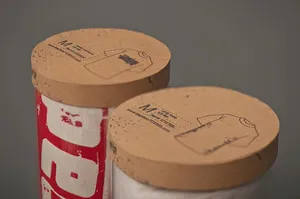 Empaque de Cartón Ecológico Personalizado para Ropa Interior, Cilindro Redondo con Tapa, Tubo de Papel para Empacar Calcetines, Camisetas y Bufandas - Product Image 4