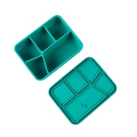 Boîte de rangement scellée en silicone personnalisée boîte à lunch boîte à collation pour bébé en silicone stockage des aliments Bento