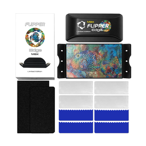 Edge Limited Edition Max Tang <strong>Puffer</strong> Glass Acrylic <strong>Fish</strong> <strong>Tank</strong> 2 in 1 Floating Magnetic Aquarium Algae Cleaner with Dual Blades - Product Image 2