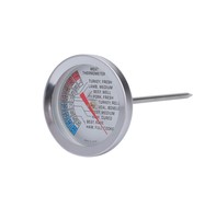 Termometer Dapur Digital Stainless Steel dengan Layar C/F, Pengukur Suhu Daging untuk BBQ, Smoker, Grill, Dial, Bacaan Instan