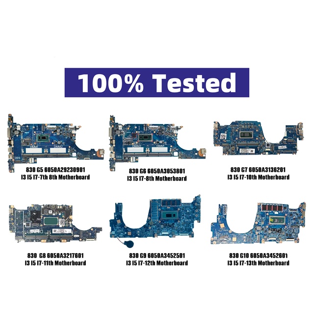 Clearance for Gaming Laptop Motherboards 830 840 850 G1-G10 W/ I3/I5/I7 4th-13th Gen DDR3 Open-Box