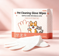 Lingettes nettoyantes pour pattes d'animaux, épaisses, gaufrées, non-tissées, 260x230mm, anti-salissures et douces, pour chiens et chats, hygiène rapide, fabriquées en Chine