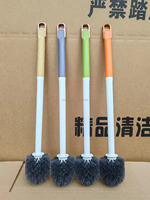 Ensemble brosse de toilette écologique à main avec manche en plastique et poils en NYLON, brosse de toilette en PP