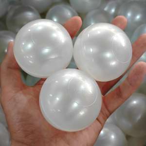 Balles de <span class=keywords><strong>piscine</strong></span> à balles douces personnalisées en usine, 5,5 cm, 6 cm, 7 cm, 8 cm, roses, colorées, en plastique anti-écrasement pour bébé, balles océan - Product Image 4