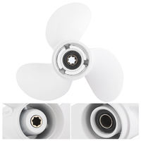 Nouvelle hélice de bateau 9 1/4*9 3/4-J, pièces de rechange, 8 dents cannelées RH pour moteur hors-bord Yamaha 8-15HP, OEM 683-45952-00-EL