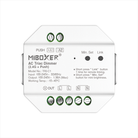 Variateur TRI-C1 AC Triac 2.4G RF sans fil, interrupteur de variation d'intensité par pression, variateur de lumière LED intelligent pour la maison