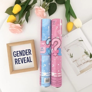 Cañón <span class=keywords><strong>de</strong></span> Confeti Ecológico Portátil Rosa y Azul para Revelación <span class=keywords><strong>de</strong></span> Género, Graduación, Cumpleaños, Baby Shower - Product Image 6