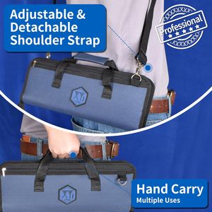 Échantillon gratuit Nouveau sac à roulettes pour la cuisine Sacs de rangement pour la cuisine Porte-couteaux portable Sac de transport multifonctionnel pour couteaux Organisateur d'outils de chef - Product Image 3