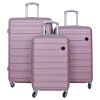 Ensemble de valises de voyage à roulettes 4 roues, nouveau modèle, en ABS de qualité supérieure, 20, 26, 28 pouces, 3 pièces, pour distributeurs en gros (CA CAN)
