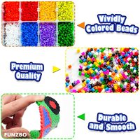 5500 pièces Kit de perles fusibles 5mm 6mm Fusion Color Craft Kit avec motif autocollants