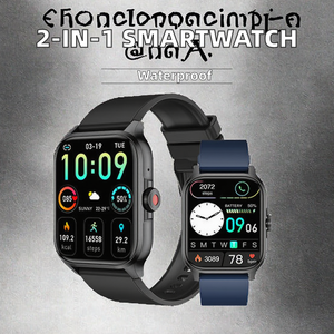 Hot Sale A6S Kopfhörer & WK97 Combo 2,3-Zoll-IPS-Display Smartwatch Strap Square Shape Wasserdicht IP67 Kompatibel mit Android IOS - Product Image 2