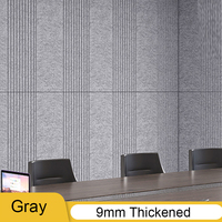 Panneau acoustique mural en fibre de polyester auto-adhésif, panneau insonorisant rectangulaire, panneau de réduction du bruit pour la maison, le studio, le bureau, le KTV