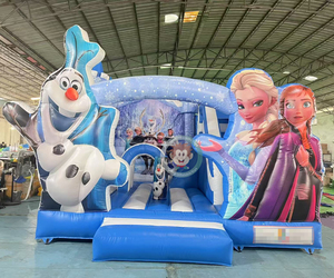 <span class=keywords><strong>Castillo</strong></span> Inflable Infantil con Tobogán, Diseño de <span class=keywords><strong>Frozen</strong></span>, Ideal para Fiestas y Eventos - Product Image 1
