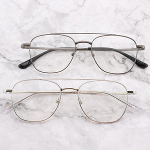 Produsen YC Kacamata jembatan ganda kualitas tinggi bingkai optik penerbangan kacamata <span class=keywords><strong>Titanium</strong></span> murni - Product Image 1