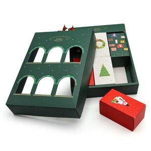Christmas Paperboard Gift <b>Box</b> Rigid Paper <b>Box</b> Embossed Holiday <b>Candy</b> Chocolate Packaging Custom Print - Product Image 2