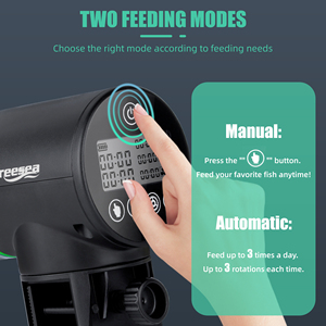 Mangeoire automatique numérique pour poissons Accessoires pour aquariums Minuterie électrique en plastique Distributeur d'<span class=keywords><strong>alimentation</strong></span> pour poissons - Product Image 3