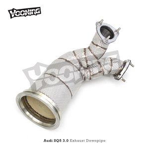 Tuning échappement catted tuyau de descente pour Audi <span class=keywords><strong>SQ5</strong></span> FY 3.0T 2017-2023 <span class=keywords><strong>prix</strong></span> de gros en acier inoxydable en-tête catalyseur tuyaux d'échappement - Product Image 2