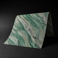Revêtement mural en pierre souple Liuchuan Green Texture MCM, panneau de carrelage en quartz souple, style moderne classique, pour salon, intérieur et extérieur
