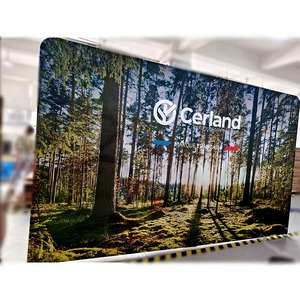 Straight High Quality Tension Fabric Backdrop Trade Show Display Stand Booth Banner - Product Image 1