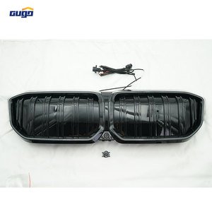 GUGO pour <span class=keywords><strong>BMW</strong></span> <span class=keywords><strong>I3</strong></span> <span class=keywords><strong>2022</strong></span>-on Car Modification Calandre Double-Ligne Noir Brillant Illuminé Plastique ABS État Neuf - Product Image 2